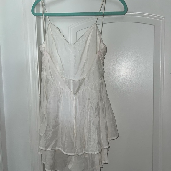 White tiered summer romper size L - Picture 3 of 3